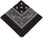 Foulard in denim con motivi Paisley originali