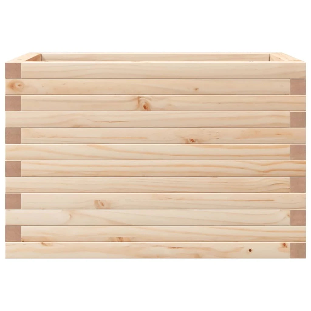 Fioriera rialzata per piante fiori patio giardino 70 x 40 x 45,5 cm legno di pino massiccio marrone 02_0037778