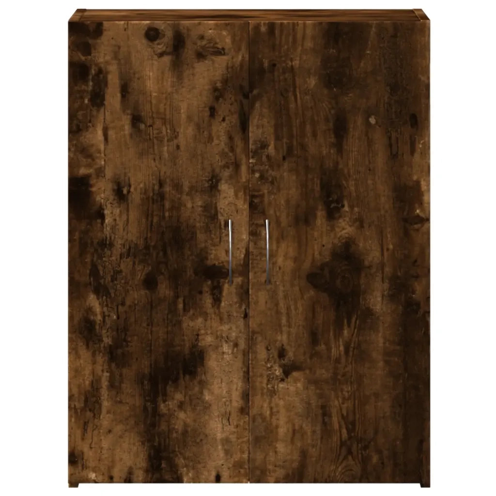 Schedario Rovere Fumo 60x32x77,5 cm in Legno Multistrato 840769