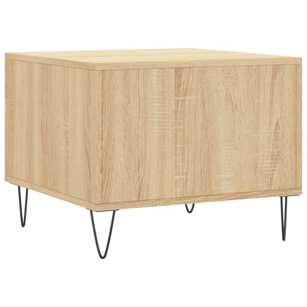 Tavolini Salotto 2pz Rovere Sonoma 50x50x40cm Legno Multistrato