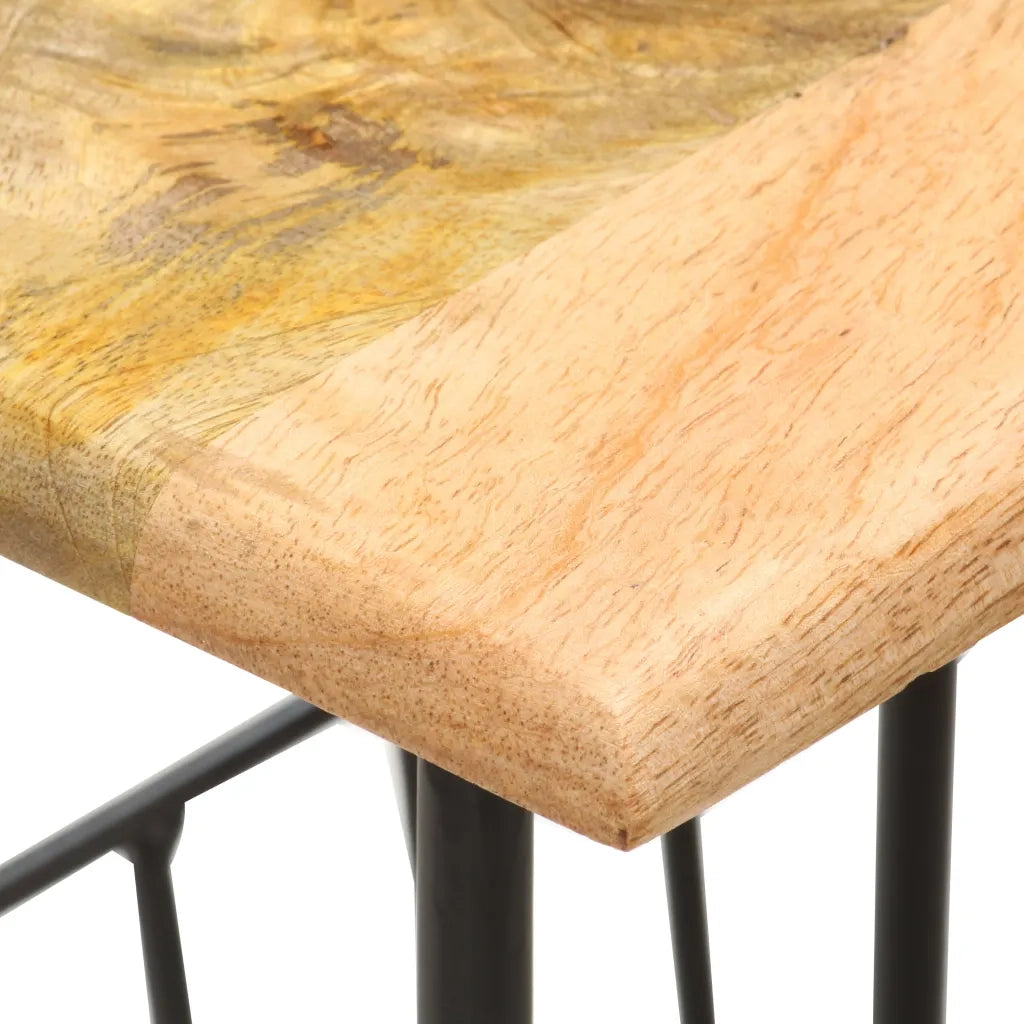 Portariviste 40x30x50 cm in Legno Massello di Mango e Acciaio cod mxl 76402
