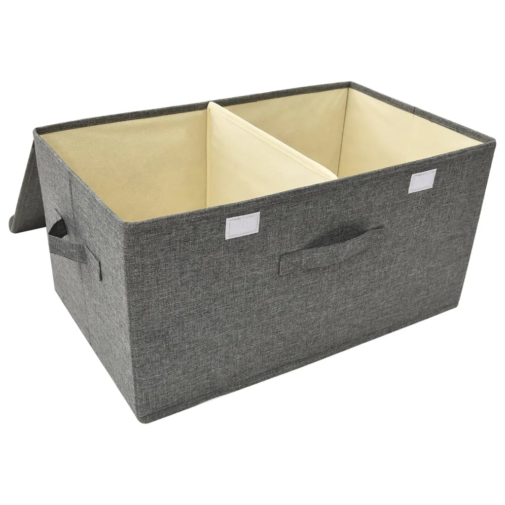 Scatola Portaoggetti in Tessuto 50x30x25 cm Antracite CFW1312450