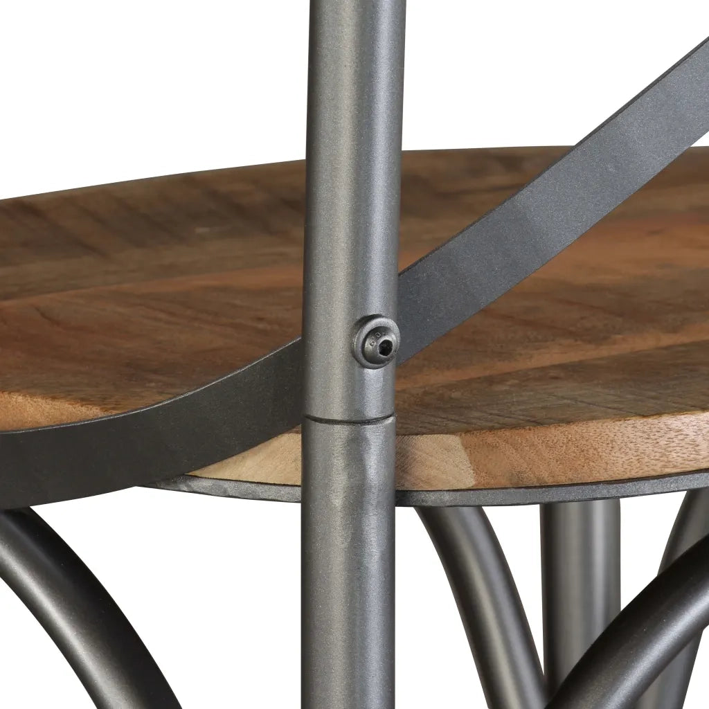 Sgabello da Bar in Legno Massello di Mango cod mxl 73454