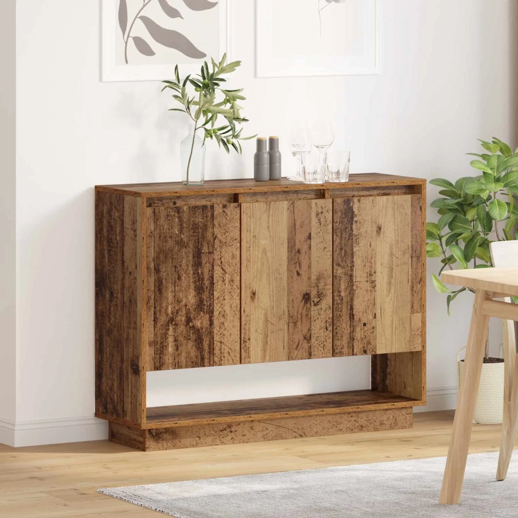 Credenza | Madia | Buffet da pranzo | Armadio da pranzo Legno vecchio 97 x 29 x 75 cm Legno multistrato