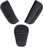 Autogordello universale 1/2 deliceabile - schienale per seggiolino auto, cintura di sicurezza per neonati, morbida, multifunzionale, cintura di sicurezza antiscivolo, supporto per cinture di sicurezza per bambini, nero