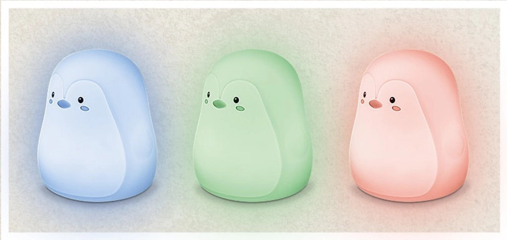 Lampada notte bimbi pinguino silicone RGB LED 0,4W Rabalux