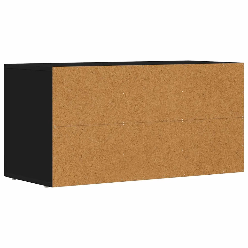 Mobile TV Nero 80 x 35 x 40 cm Legno multistrato 891275