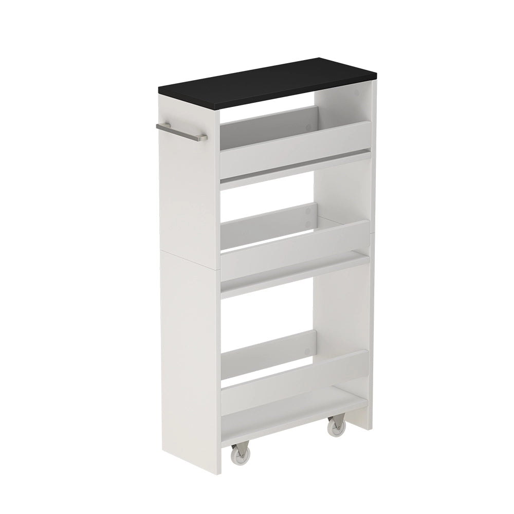 Vicco Scaffalatura mobile Bianco/antracite 20 x 84.4 cm
