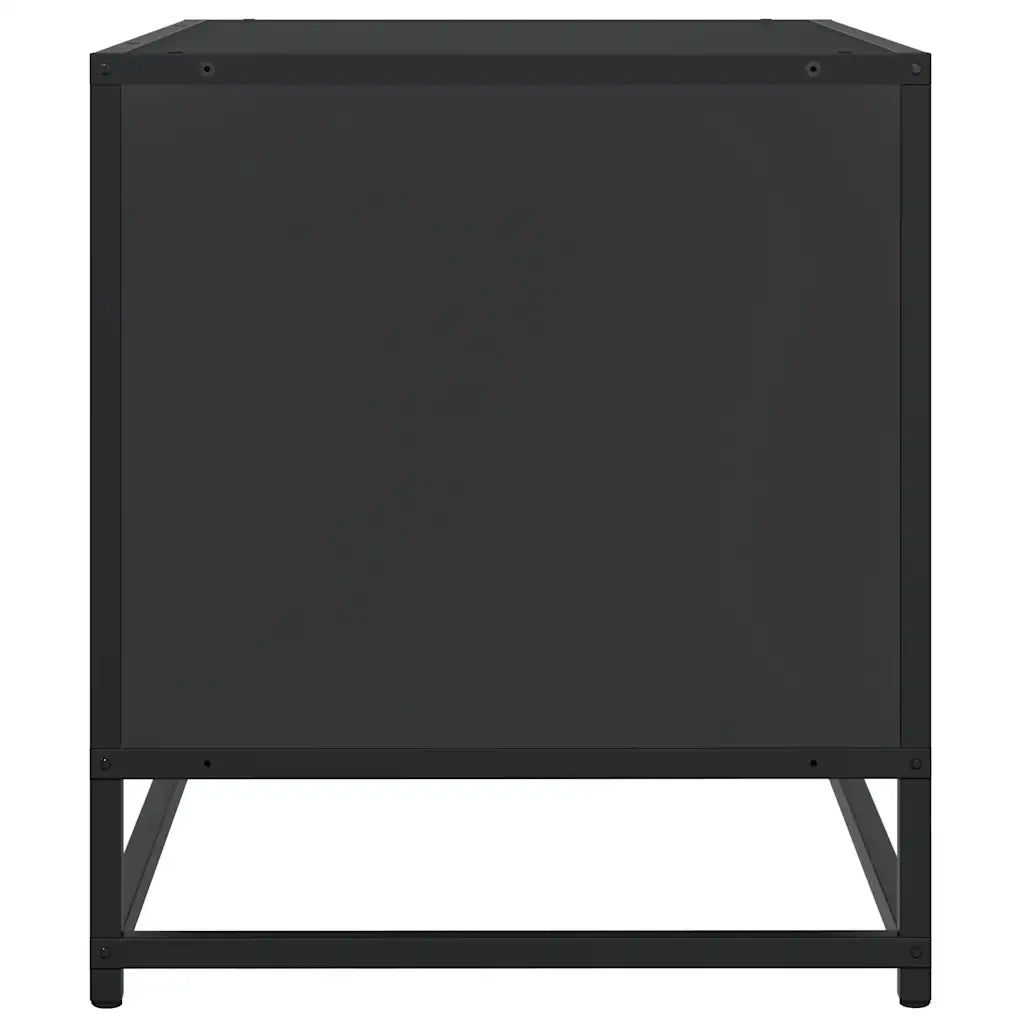 Mobile TV | Armadietto TV | Mobile Porta TV Nero 61x40x46 cm in Truciolato e Metallo