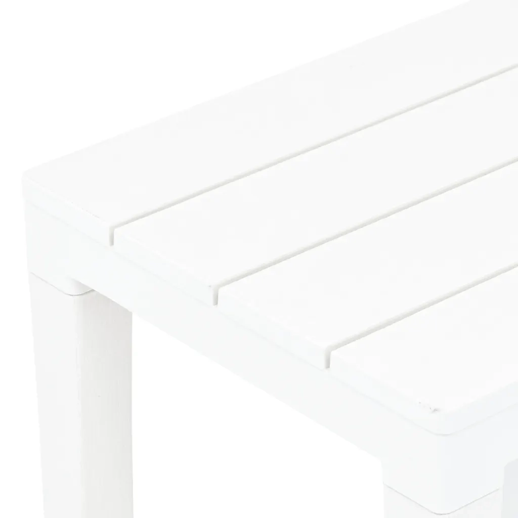 Panchine da Giardino 2 pz Bianco in Plastica