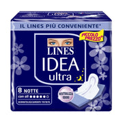 LINES IDEA ULTRA NOTTE ASSORBENTI CON ALI 8 PZ