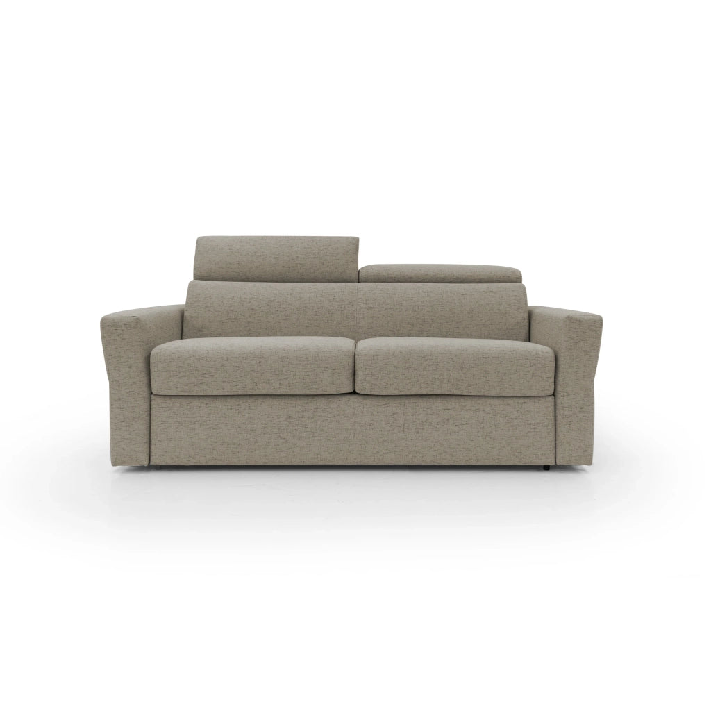 Avalon Divano letto con materasso H18 200 cm (mat. 140x197 cm) rosso