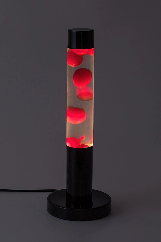 Lampada lava LED 25W rossa base nera Lavastic Rabalux