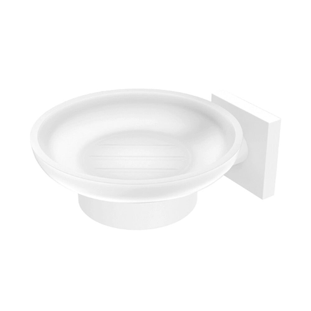 Portasapone da muro bianco in acciaio inox Sidera