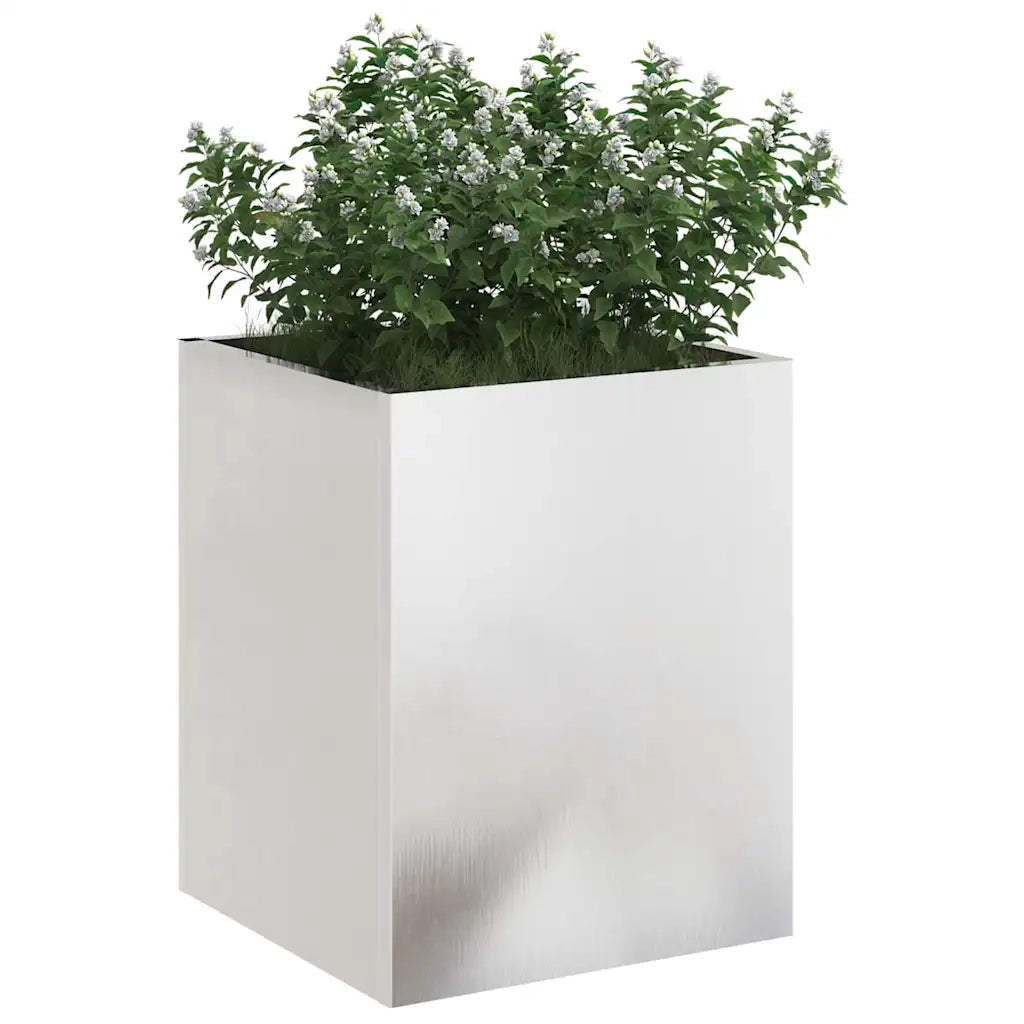 Vaso da giardino Acciaio inossidabile 32 x 32 x 40 cm 876347