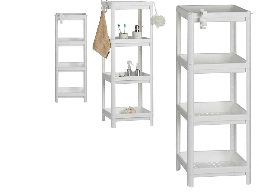 Scaffale Multiuso 4 piani Salvaspazio per Casa, Ufficio, Lavoro 35.5x23 H 100CM