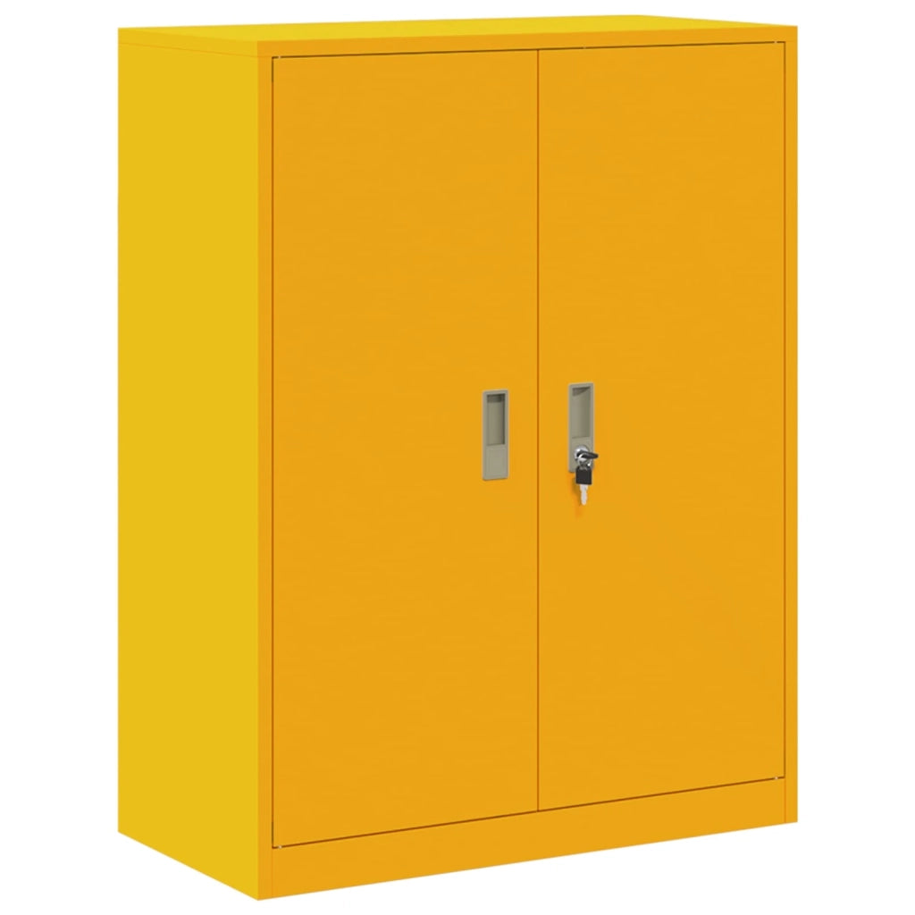 Armadio Giallo senape 80 x 40 x 105 cm Acciaio 891691