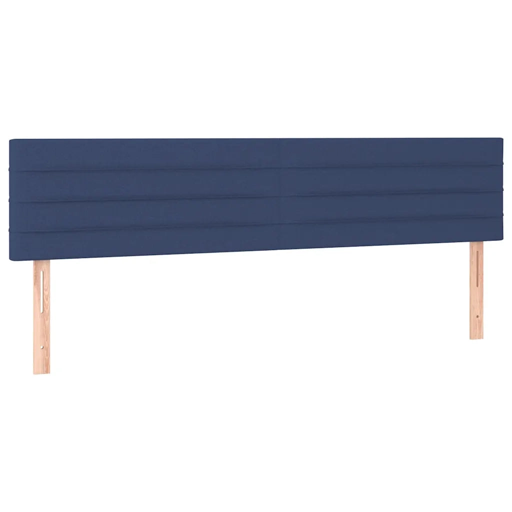Giroletto a Molle con Materasso Blu 120x190 cm in Tessuto