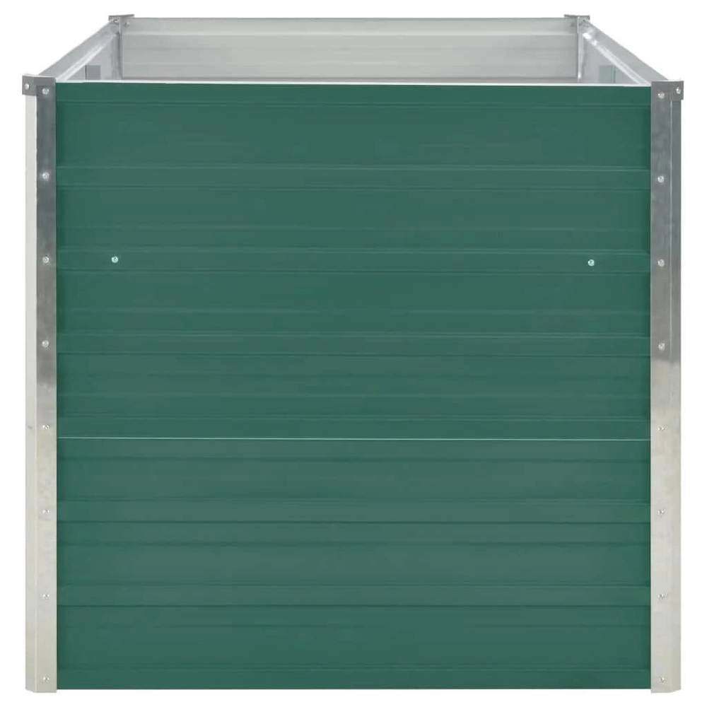 Raised Bed 160 X 80 X 77 Cm Galvanized Steel Green