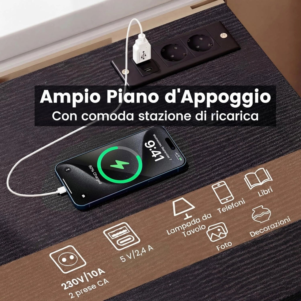 Comodino Camera da Letto 37 x 34 x 66,5cm, Cassettiera in Legno Moderno con 3 Cassetti, Mobile Salvaspazio per Soggiorno, Ufficio e Camerretta (1,Nero Legno)