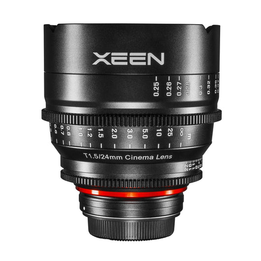 XEEN Cinema 24mm T1.5 Canon EF obiettivo full frame MF Cine Video Lens per alte risoluzioni con pignoni per la messa a fuoco
