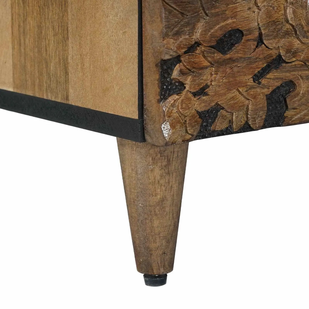 Mobile Alto Marrone 60 x 33,5 x 100 cm Legno di mango massello