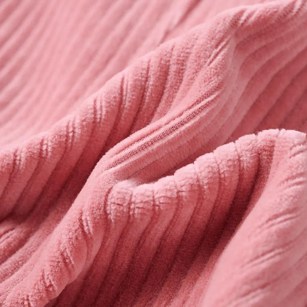 Abito Scamiciato da Bambina Velluto a Coste Rosa Chiaro 116 CFW4375510