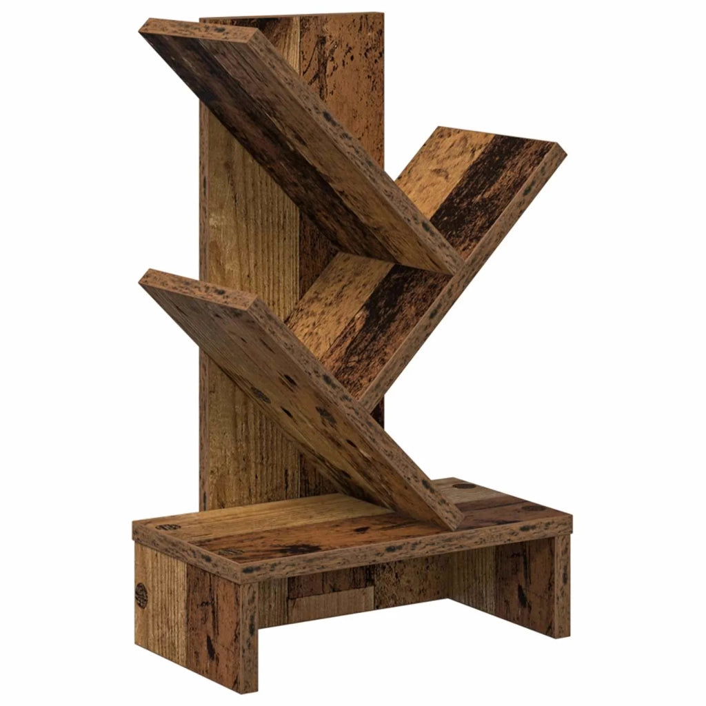 Scaffale per Libri a Forma di Albero 3 Strati 30 x 18 x 48 cm 8012362