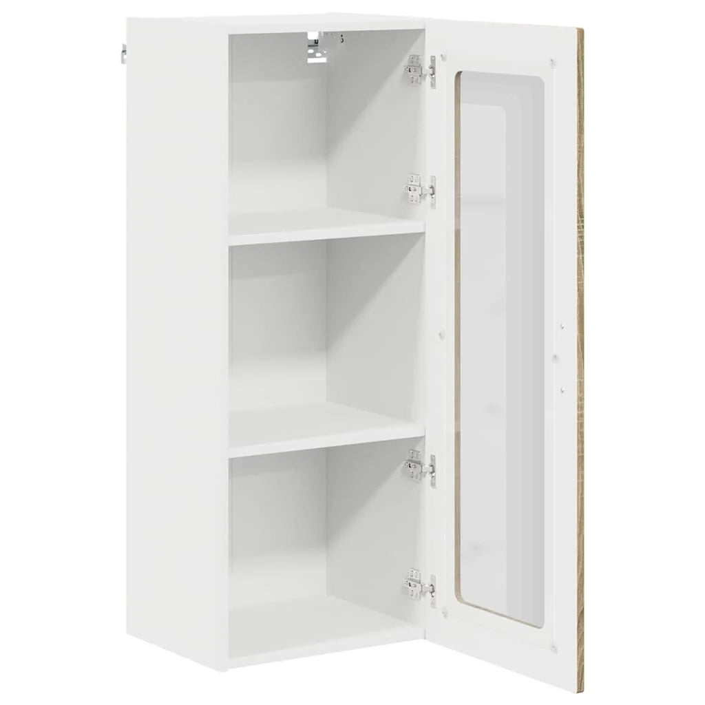 Armadio da cucina rettangolare moderno 40 x 31 x 100 cm grande spazio di archiviazione stile essenziale in legno ingegnerizzato rovere sonoma 02_0053775