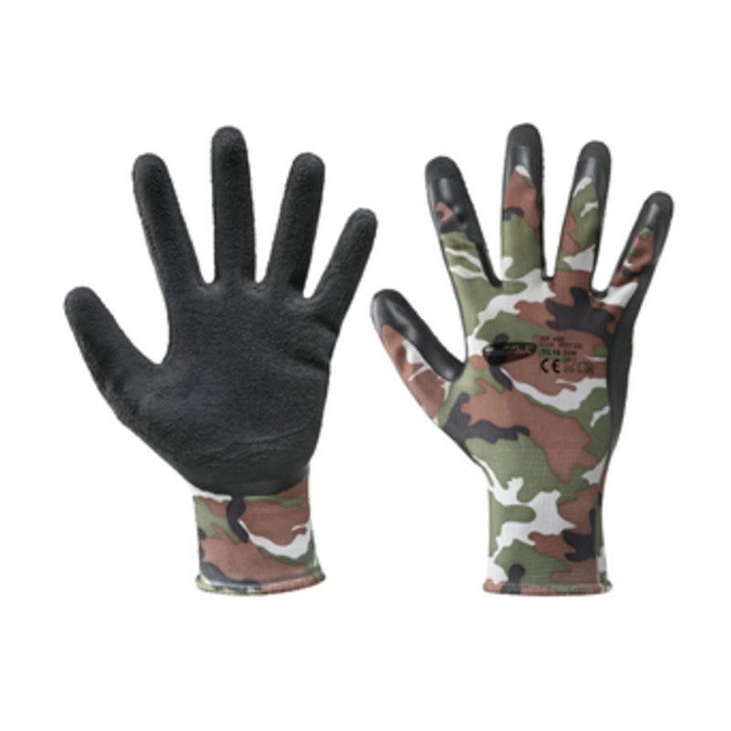 GUANTI POLIESTERE/LATTICE MIMETICO TG.  8- 12,0 pz
