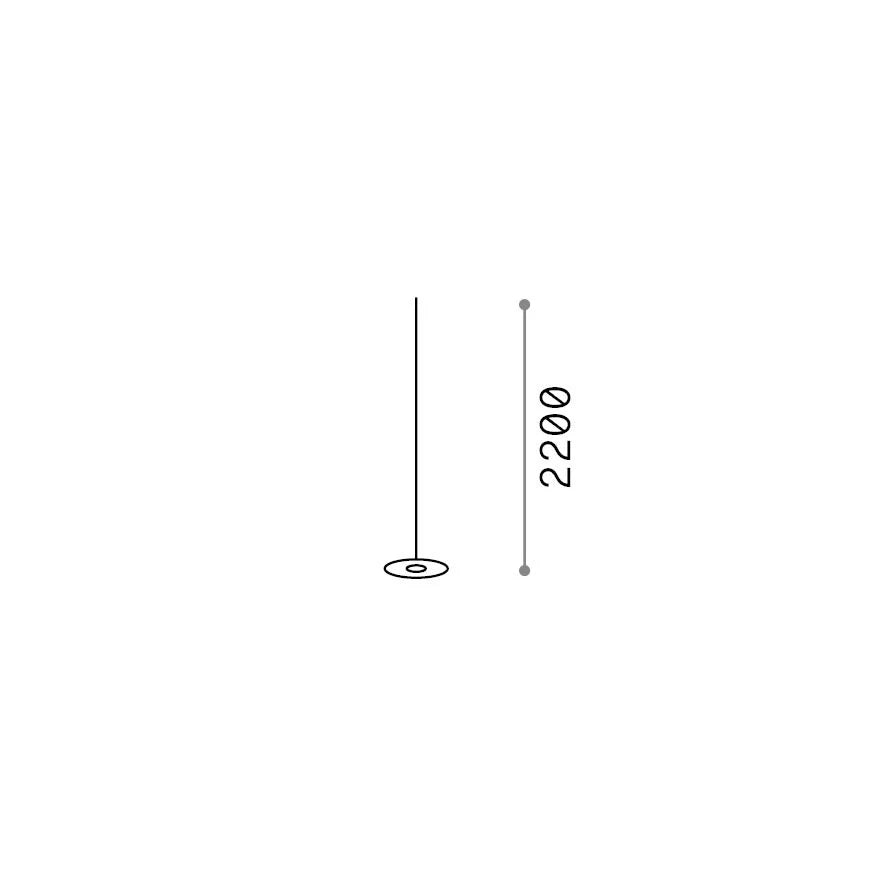 Lampada A Sospensione Mapa LED 1,5W Luce Naturale Alluminio Ideal Lux