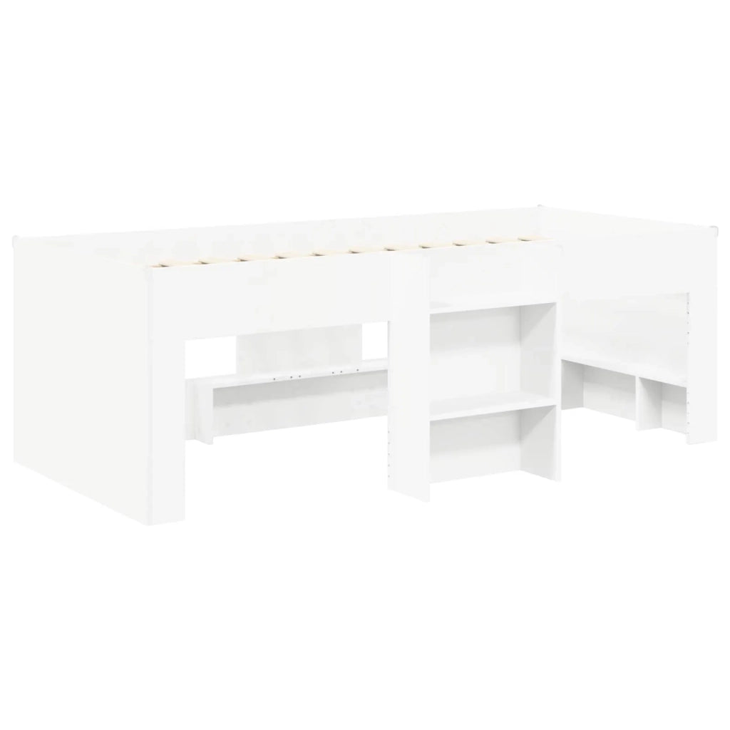 Letto Alto per Bambini Bianco 75 x 190 cm Legno ingegnerizzato 3422587