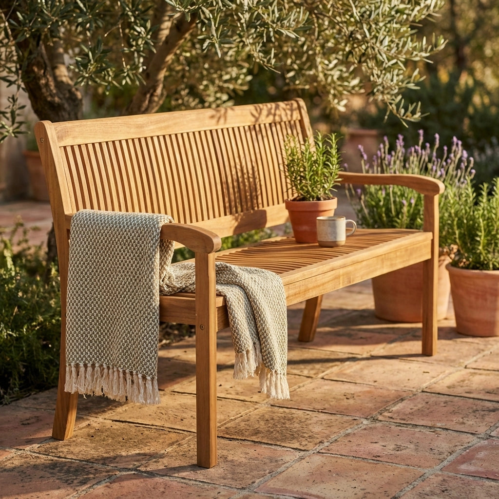Panca da Giardino in Legno cm 158x88x62 - MARK