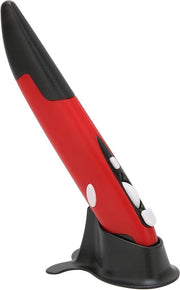 Mini mouse ottico wireless 24 GHz - Ergonomico 800/1200/1600 DPI - Penna mouse wireless rossa