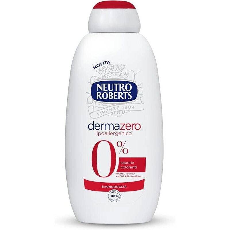 NEUTRO ROBERTS SET 6 PZ BAGNODOCCIA DERMAZERO IPOALLERGENICO DA 600 ML