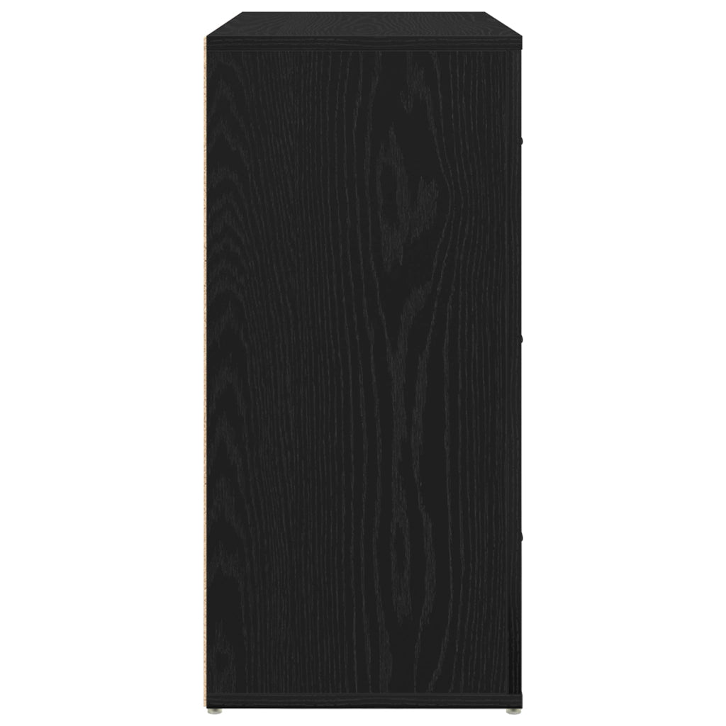 Credenza Quercia Nera 33x80x70 cm Legno Composito