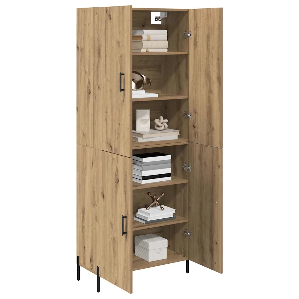 Credenza-Buffet-Armadio da cucina Rovere artigianale 69,5 x 34 x 180 cm 522083