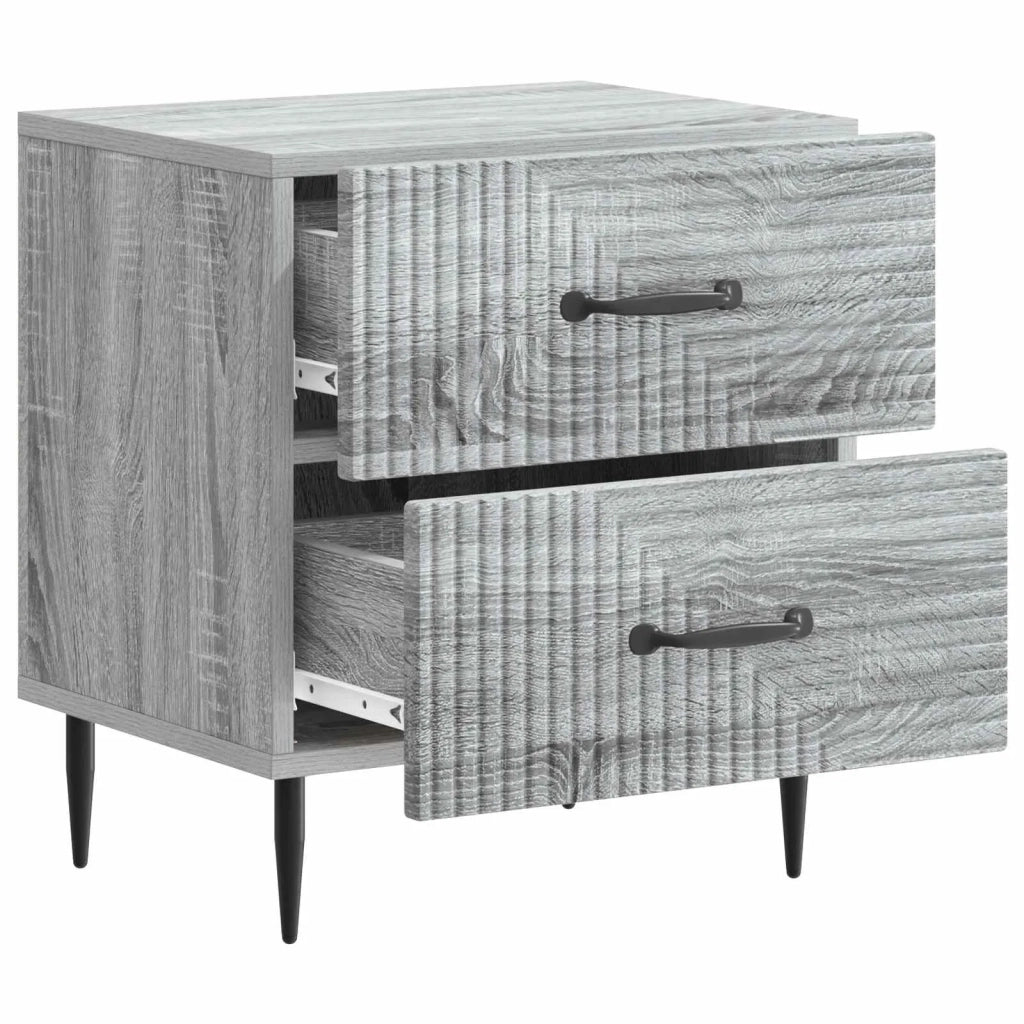 Armadio da Notte 2 pcs Grigio Sonoma 43 x 34,5 x 47,5 cm 894768