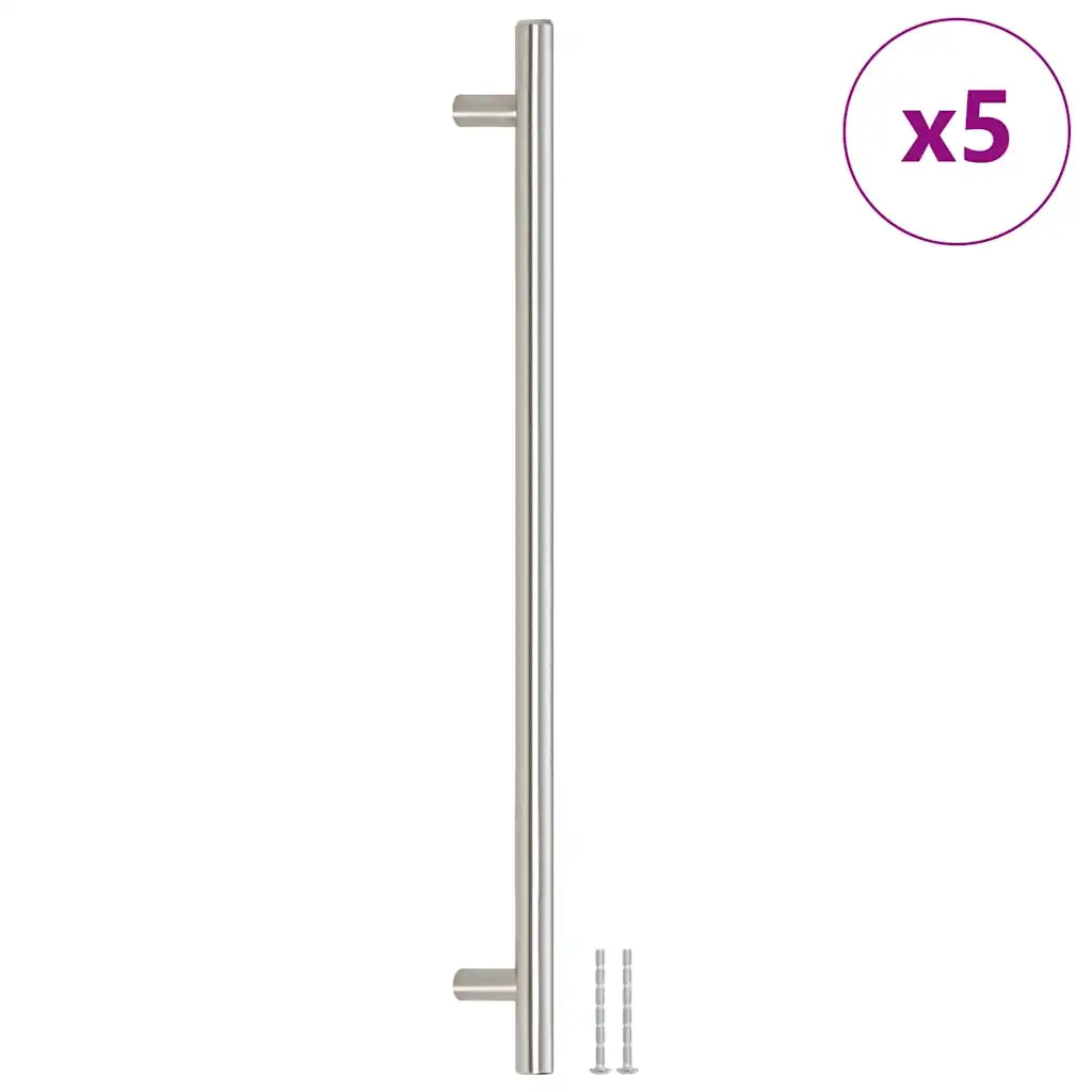 Maniglie per Mobili 5pz Argento 320mm in Acciaio Inox 155354