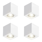 ZMH Lampada da soffitto faretto da incasso LED GU10 gesso bianco per soggiorno