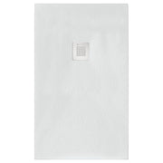 Piatto doccia rettangolare 190x80 cm effetto pietra marmoresina STONE bianco FRANCIA
