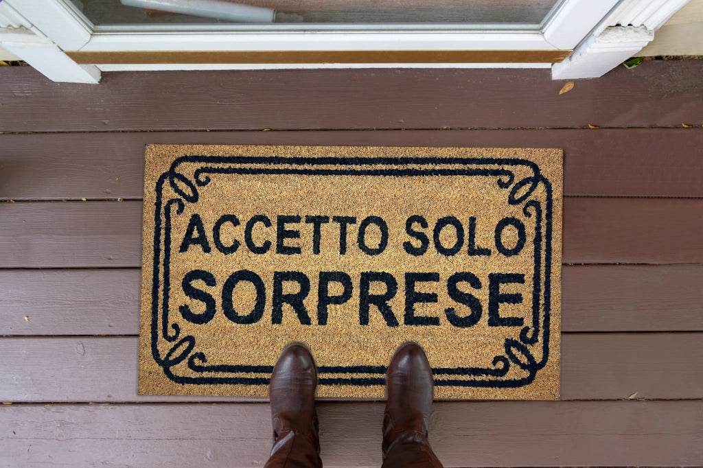Zerbino Ingresso Casa In Fibra Di Cocco Con Base In Pvc  Dis7Sorpresa
