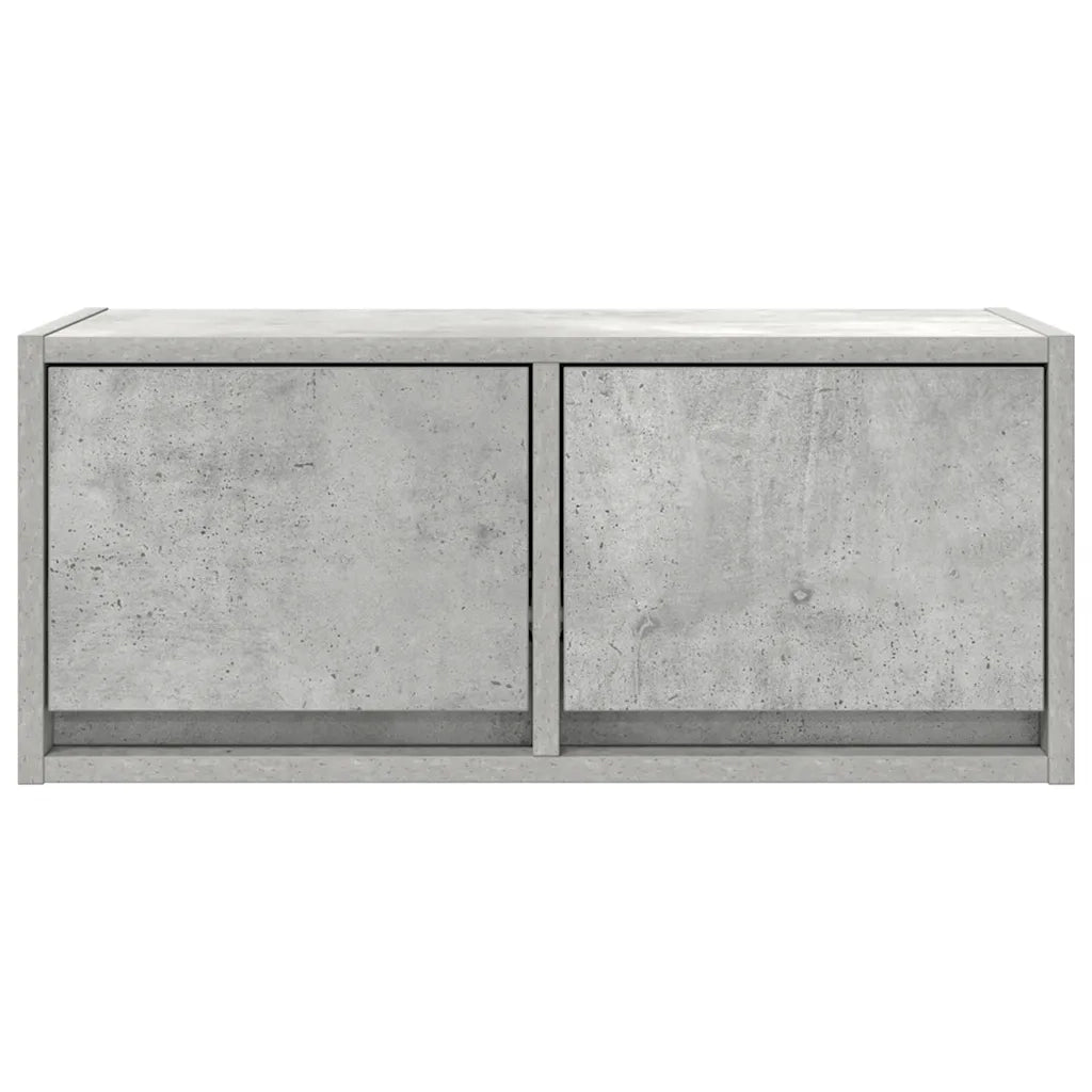 Mobili TV 2 pz Grigio Cemento 60x31x25,5cm in Legno Multistrato