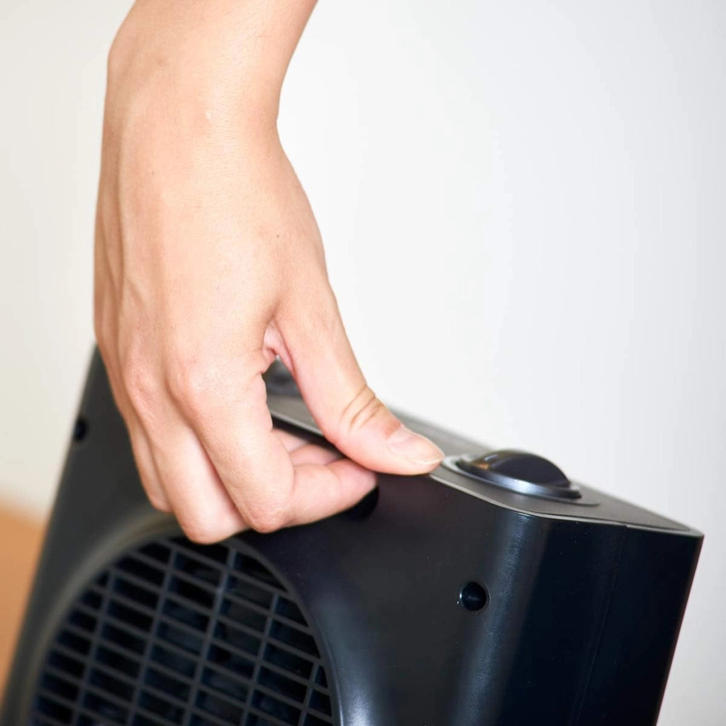 Black+decker bxsh1500e termoventilatore, 1500 w, plastic, nero ceramico da pavimento spegnimento automatico