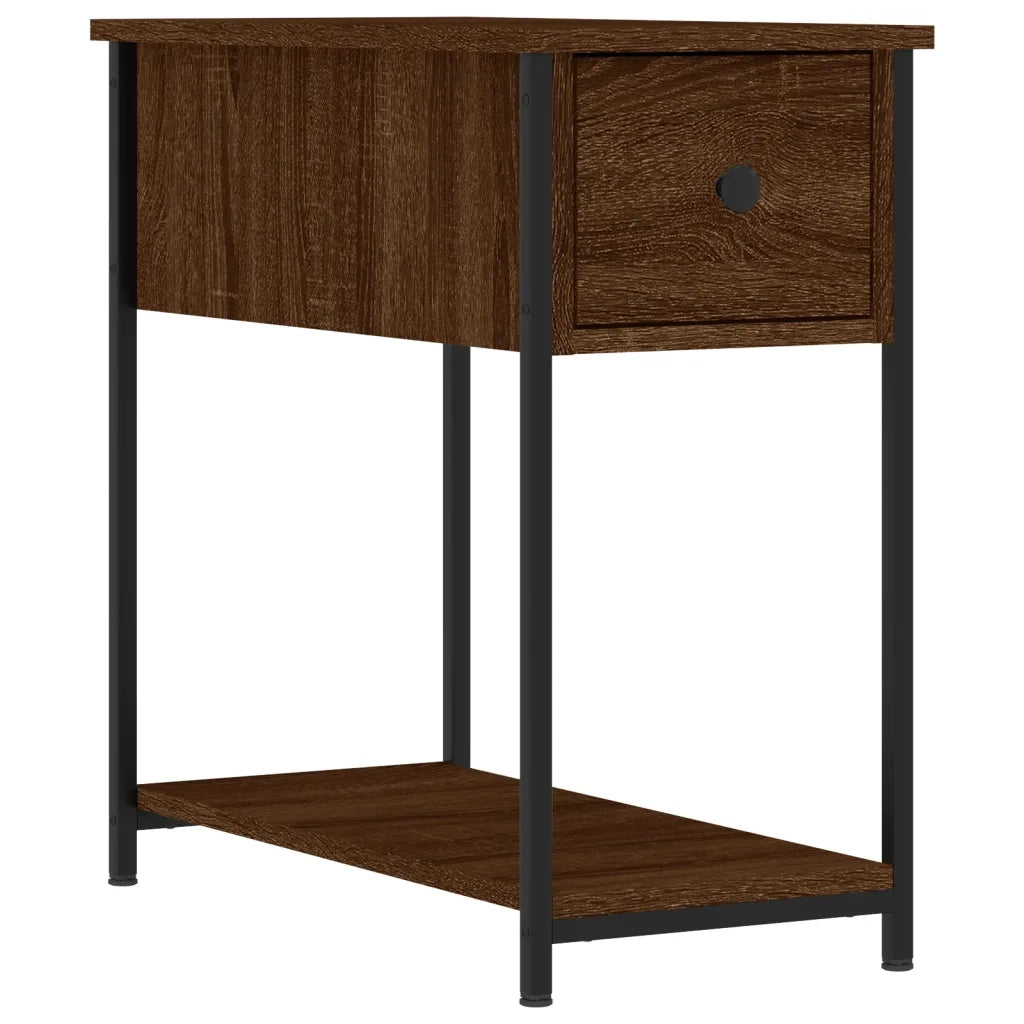 Comodini 2 pz-Set di 2 Tavolino da notte Rovere Marrone 30x60x60 cm in Legno Multistrato 367823