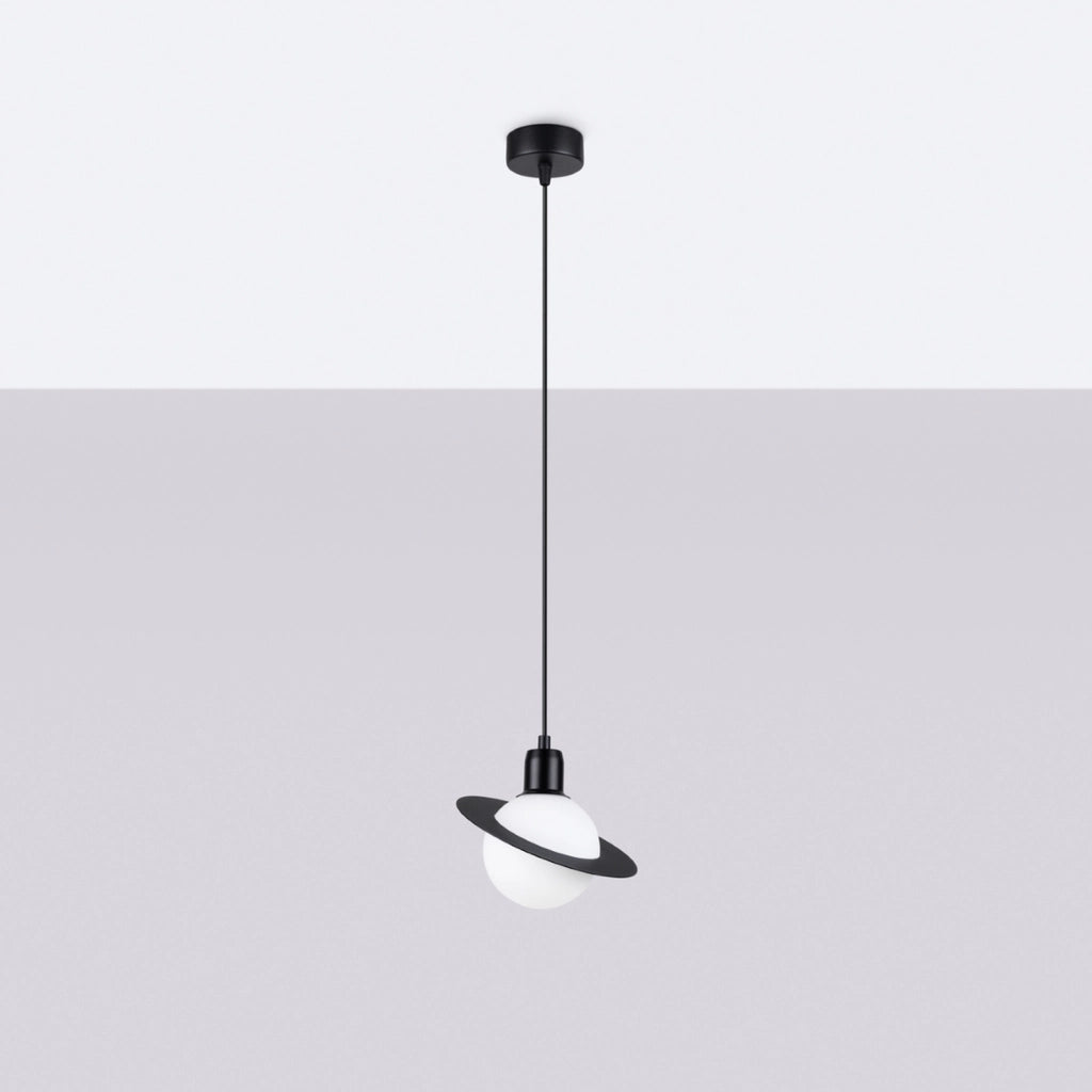 Lampada a sospensione sfera nera TITANO G9 8W Pure Lume
