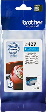Brother LC427C cartuccia d'inchiostro 1 pz Originale Resa standard Ciano