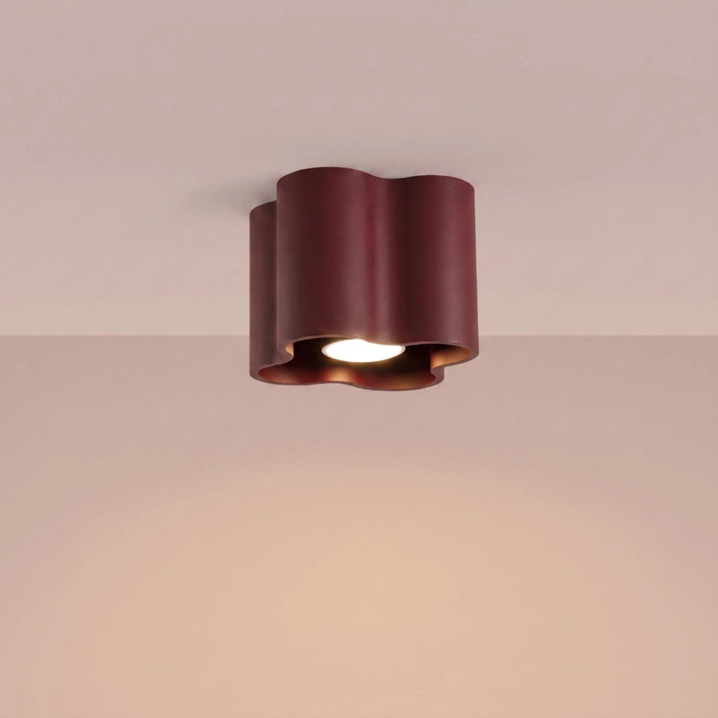 Plafoniera OVIO 1 bordeaux GU10