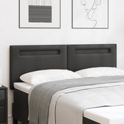Testiera  Design Semplice Nera 140 cm in Finta Pelle