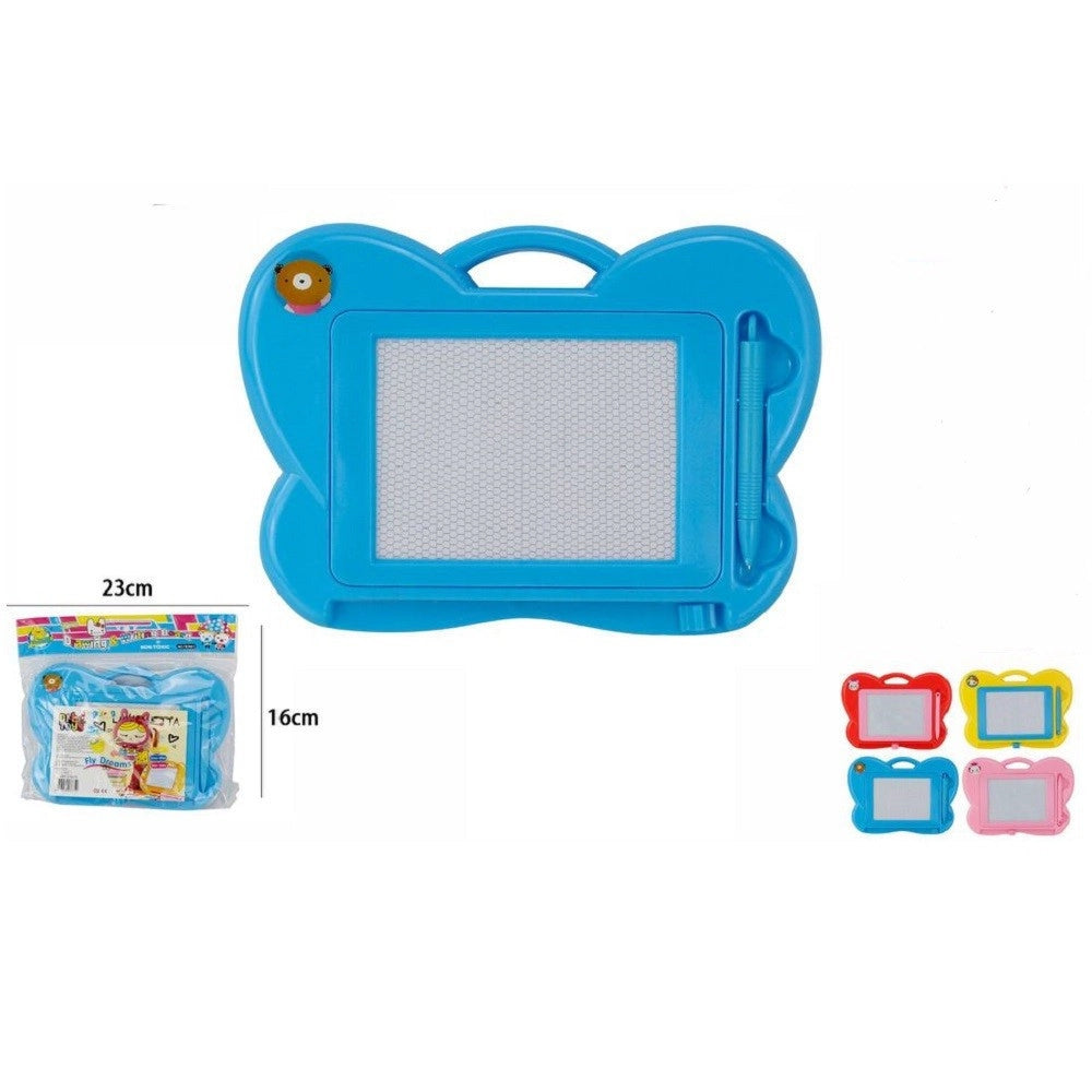 Trade Shop - Lavagna Magica A Forma Di Farfalla Con Penna Formine Cancellabile Bambini 07675 -